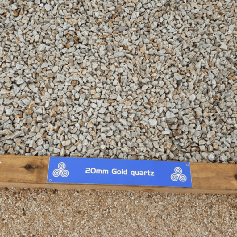20mm Gold Quartz decorative pebble chip